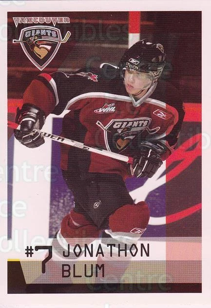 2006-07 Vancouver Giants #2 Jonathon Blum - Image 1 of 1