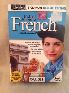 Topics Entertainment Instant Immersion French (5 CD-ROM Set) Deluxe! Euro Method - Picture 1 of 5