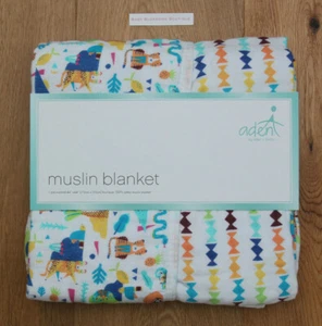 aden anais Baby Boy 4 Layer Muslin Blanket ~ going bananas ~ jungle ~ HTF ~ - Picture 1 of 2