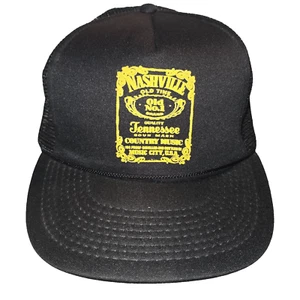 Nashville Tennessee Sour Mash Country Music Jack Daniels Trucker Hat Snapback - Picture 1 of 10