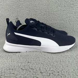 Puma Mens Shoes Navy Blue White Flyer Runner Mesh Lace Up Sneakers Size 11 - Picture 1 of 8