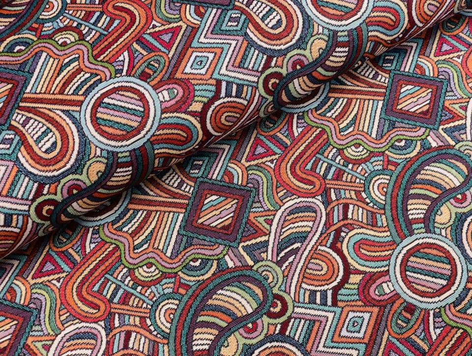 GOBELIN Stoff Dekostoff Taschenstoff Kissen Polster BUNT ABSTRAKT EUR 21,98/m - Bild 1 von 2