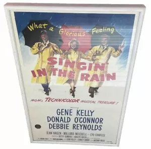 Singing In The Rain Movie Poster Framed White Metal Frame - Preowned - Picture 1 of 11