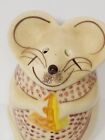 VTG Cheese Shaker Ceramic Pottery Mouse  w/ Cheese Wedge Parmesan Spaghetti