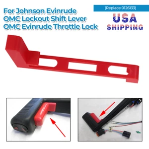 US Red Shift Lever Neutral Lockout Repro For Evinrude Johnson OMC Volvo 0126133 - Imagen 1 de 11