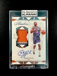 2021-22 Flawless Signature Prime Materials Chris Paul /25 3 ColorPatch 1/1 Ebay - Picture 1 of 6