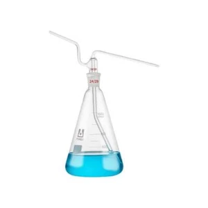 Lab Glassware Triangle Gas Washing Bottle 50ml-3000ml Standard Joint Round Flask - Picture 1 of 10