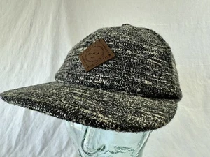 RVCA VA Strapback Adjustable Hat Cap Skateboard Skate Surf gray Men shallow fit - Picture 1 of 7