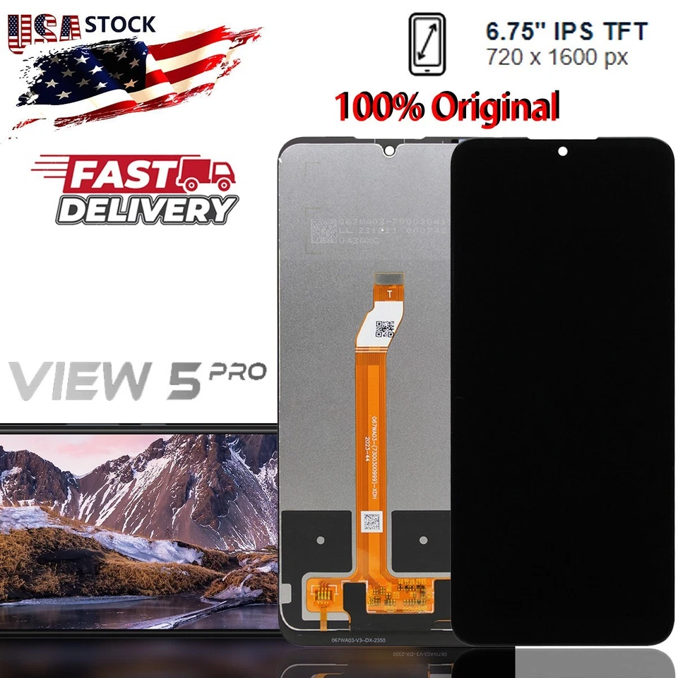 OEM 6.75" LCD Display Touch Screen Digitizer Assembly For BLU View 5 B170D USA - Image 1 of 4