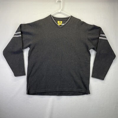 Suéter Cabeza de Pato Para Hombres Grande Pullover Informal Preppy 100% Algodón Rayas Foto 1 de 4