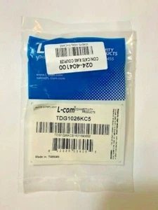 L-Com TDG1026KC5 Unshielded RJ45 CAT5E Keystone Feed-thru. 024-404100 New OEM - Picture 1 of 4