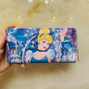 Cinderella Princess Anime Long Wallet Purse Storage Bag Handbag New Fashion - Picture 1 of 7