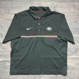 Polo UGA Nike Dri Fit manga corta - hasta la cintura - negro para mujer talla mediana - Imagen 1 de 6