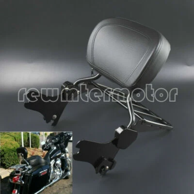 Detachable Backrest Sissy Bar Luggage Rack Fit For Harley Road King Glide 2008 - Image 1 of 4