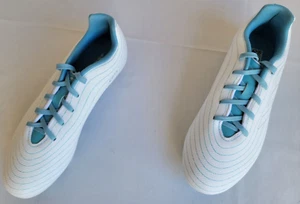 Youth Size 4 White Blue Adidas Copa Pure.3 FG J Parley Soccer Cleats ID9331 - Picture 1 of 9