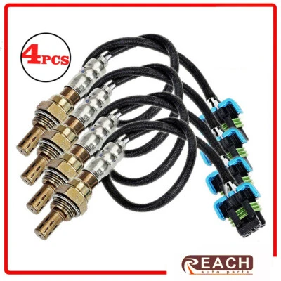 Sensor de oxígeno ascendente y descendente 4 piezas para Cadillac SRX 2010-2011 3,0 L 2012-2014 SRX 3,6 L Foto 1 de 4