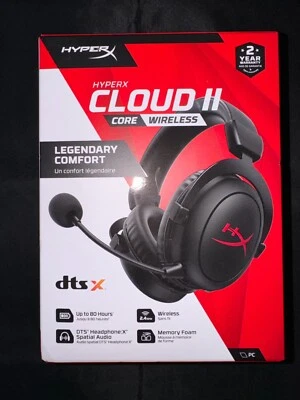 HyperX Cloud II Core Wireless Gaming Headset for PC, PS5, PS4, Switch New Sealed - Image 1 of 4