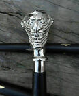 Victorian Vintage Joker Head Handle Wooden Walking Stick Cane Gift Style engrave