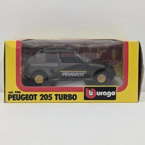 Bburago Peugeot 205 Turbo 1:25 Diecast Metal Model Rare Vintage Toy Car - Picture 1 of 16