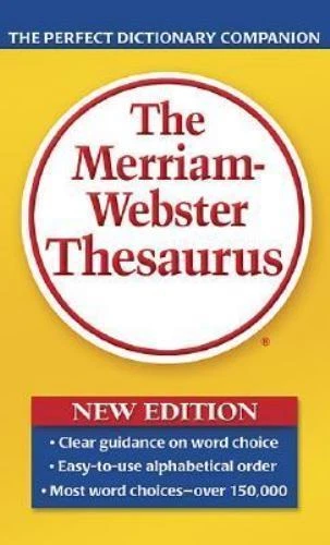 The Merriam-Webster Thesaurus, Mass-Market Pap- 9780877798507, paperback, Editor Foto 1 de 1