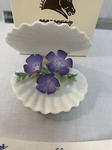 Boehm Porcelain Limited Edition Periwinkle In Clam Shell