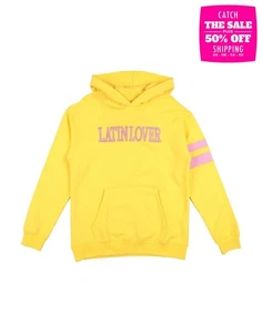 RRP€150 ALBERTA FERRETTI JUNIOR Hoodie Size 8Y Embroidered 'LATIN LOVER' - Picture 1 of 6