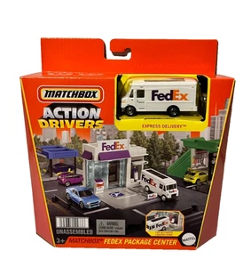 Matchbox 2022 Action Drivers paquete FedEx juego central con vehículo - Imagen 1 de 5