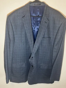 Lauren Ralph Lauren Blau & Schwarz Hahnentritt Blazer Herren Gr. 50R Wolle Seide - Bild 1 von 7