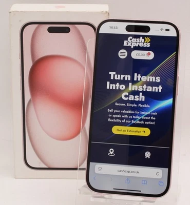  Apple iPhone 15 128GB Smartphone - Network Unlocked - Pink - Boxed (B+) - Image 1 of 4