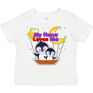 Inktastic My Nana Loves Me Penguin Toddler T-Shirt Penguins Cute Child Kid - Picture 1 of 9