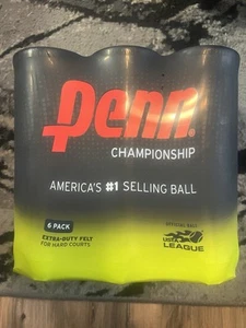Paquete de pelotas de tenis Penn Championship extra resistente (6 latas, 18 pelotas) EE. UU. 521019 NUEVO - Imagen 1 de 3