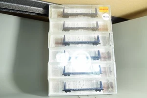96016 Spur N Micro Trains CLC Schott Flachwagen 6 Stück versiegelt - Bild 1 von 6