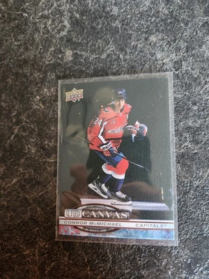 2025-26 Upper Deck Series 1 Canvas Connor McMichael Card# C-12 - Image 1 of 2