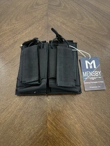 Mensby Magazine Pouch Holds 4 Magazines OWB Adjustable Black New With Tags - Picture 1 of 3