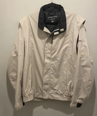 Chaqueta cortavientos Footjoy Dryjoys bronceada para hombre L cremallera completa equipo de rendimiento de golf Foto 1 de 4