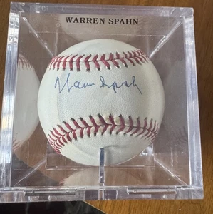 Warren Spahn PSA/DNA Auto Signed Baseball Braves HOF - Picture 1 of 3