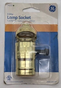 GE 3-Way Lamp Socket Turn Switch For Low Medium High Light Settings 54372 - Picture 1 of 7