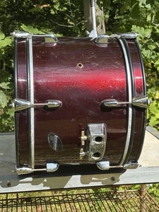 Ludwig 16” Bass Drum Accent CS Junior Combo Acoustic Red Bass Drum - Picture 1 of 9