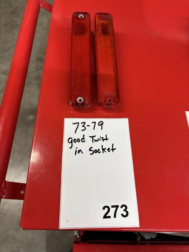 1973-1979 Ford F100 F150 F250 Bronco Pickup,  Bed Side Marker Lights Red #273 - Image 1 of 1