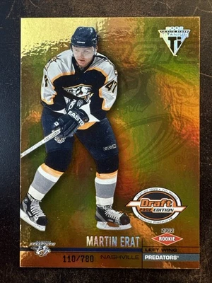 2001-02 Pacific Private Stock Titanium Draft Edition Martin Erat #142 /780 (RC) - Image 1 of 2
