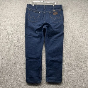 Pantalones de mezclilla Wrangler 47MWZ para hombre 38x30 corte vaquero azul regular occidental - Imagen 1 de 13