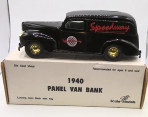 1993 Speedway Marketing 1940 Panel Van Bank Die Cast Metal - Picture 1 of 5