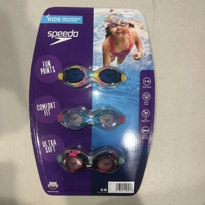 Speedo für Alter 3 -10 Kinder Schwimmbrille Dreierpack mit Fun Prints Mehrfarbig - Bild 1 von 4