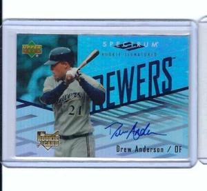 2007 Upper Deck Spectrum Rookie Signatures Drew Anderson #116 Auto - Picture 1 of 2