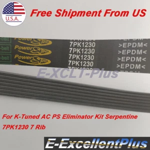 Cinturón serpentino automático de polietileno 7PK1230 EPDM 1 PIEZA 7 costillas 7PK 1230 1230 mm - Imagen 1 de 6
