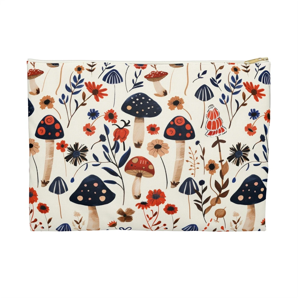 Причудливый гриб аксессуар мешок, милый косметичка, природа вдохновил подарок - Изображение 1 из 1