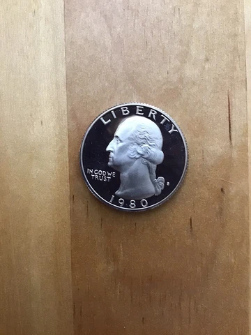 1980 S Proof Washington Quarter                  B 53 Cover