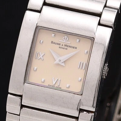 Baume & Mercier MV045219 Catwalk Ladies Swiss Quartz Watch Square Beige Dial 2 - Image 1 of 4