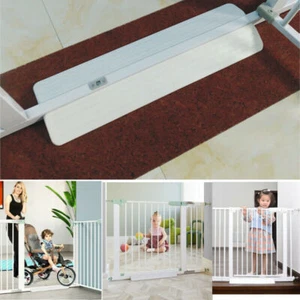 Baby Pet Gate Stair Way Safety Fixed Board for Door Extra-Wide Tall Lock Plastic - Picture 1 of 13