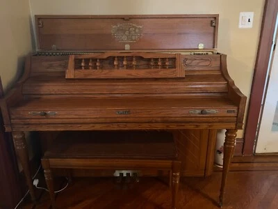 upright piano used Kimball Artist Console - Image 1 of 4